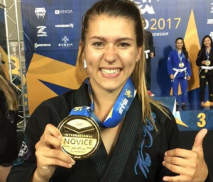 Jordan Wagner with a medal at IBJJF Worlds